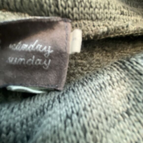 Anthropologie Saturday Sunday Green Funnel Neck Sweater Size Small - Picture 5 of 16